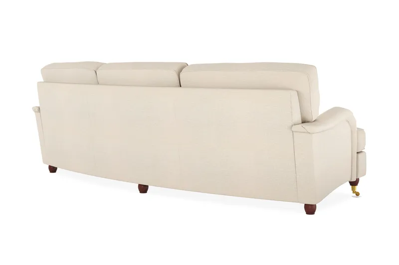 Howard Lyx 4-seters Bueformet Stoffsofa - Beige - Møbler - Sofaer - Howard sofa