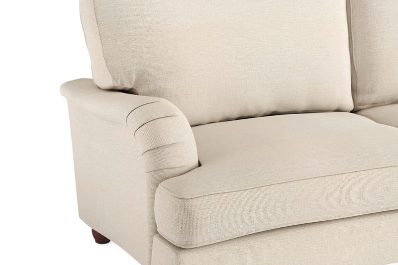 Howard Lyx 4-seters Bueformet Stoffsofa - Beige - Møbler - Sofaer - Howard sofa