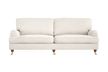 Howard Lyx 4-seters Fløyelssofa - Kremhvit - Møbler - Sofaer - Howard sofa
