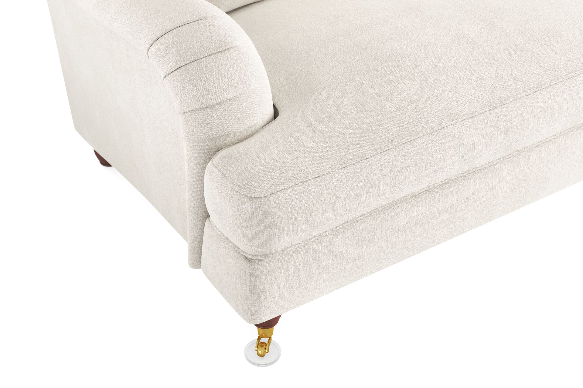 Howard Lyx 4-seters Fløyelssofa - Kremhvit - Møbler - Sofaer - Howard sofa