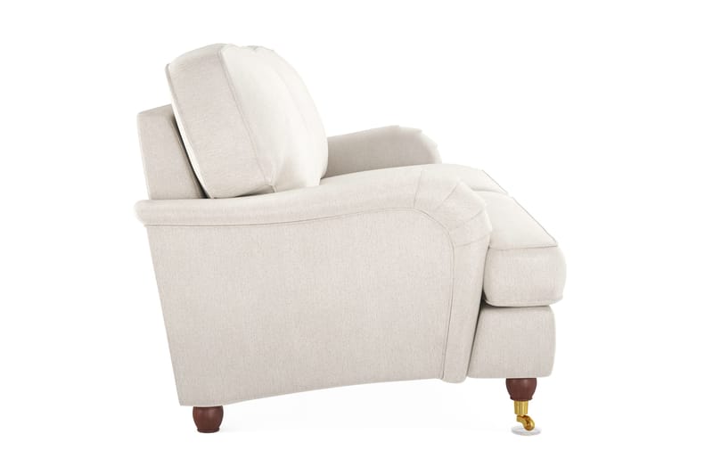 Howard Lyx 4-seters Fløyelssofa - Kremhvit - Møbler - Sofaer - Howard sofa