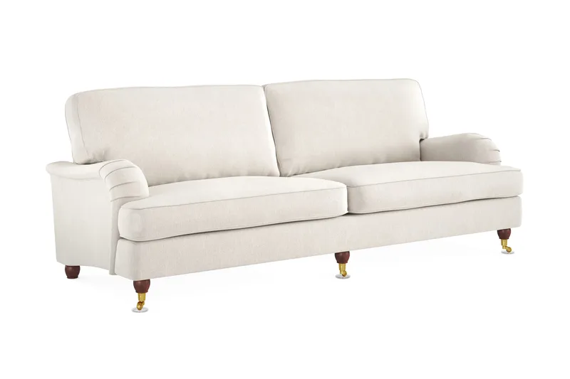 Howard Lyx 4-seters Fløyelssofa - Kremhvit - Møbler - Sofaer - Howard sofa