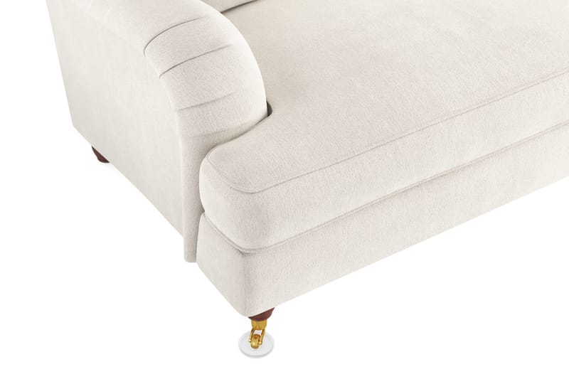 Howard Lyx 4-seters Fløyelssofa - Kremhvit - Møbler - Sofaer - Howard sofa