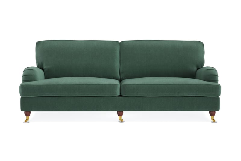 Howard Lyx 4-seters Fløyelssofa - Mørk grønn - Møbler - Sofaer - Howard sofa