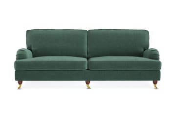 Howard Lyx 4-seters Fløyelssofa - Mørk grønn - Møbler - Sofaer - Howard sofa