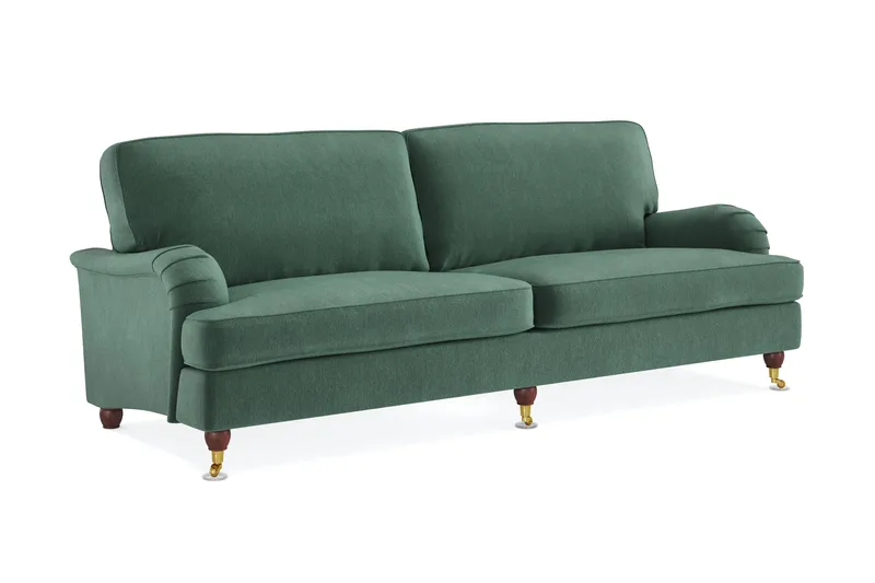 Howard Lyx 4-seters Fløyelssofa - Mørk grønn - Møbler - Sofaer - Howard sofa