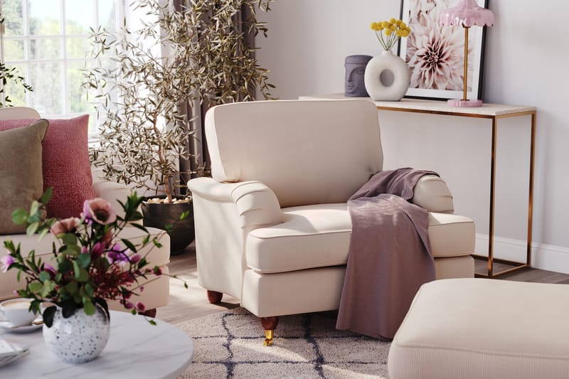 Howard Lyx 4-seters Manchestersofa - Beige - Møbler - Sofaer - Howard sofa