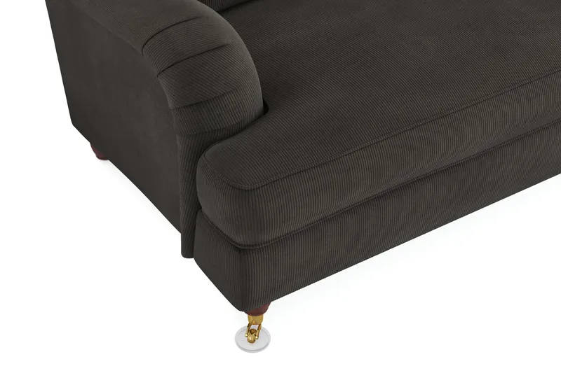 Howard Lyx 4-seters Manchestersofa - Mørk grå - Møbler - Sofaer - Howard sofa