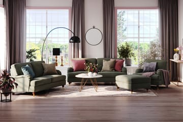 Howard Lyx 4-seters Manchestersofa - Mørk grønn - Møbler - Sofaer - Howard sofa