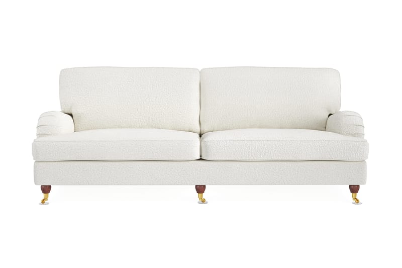 Howard Lyx 4-seters Sofa i Bouclé, Hvit