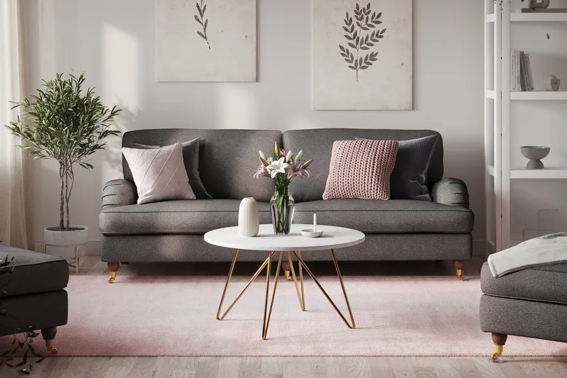 Howard Lyx 4-seters Stoffsofa - Mørk grå - Møbler - Sofaer - Howard sofa