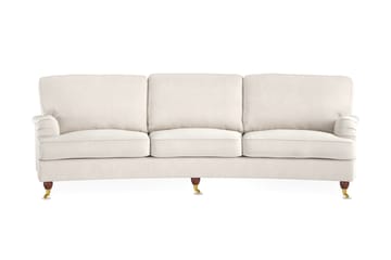 Howard Lyx 4-seters Svunget Fløyelssofa - Kremhvit - Møbler - Sofaer - Howard sofa