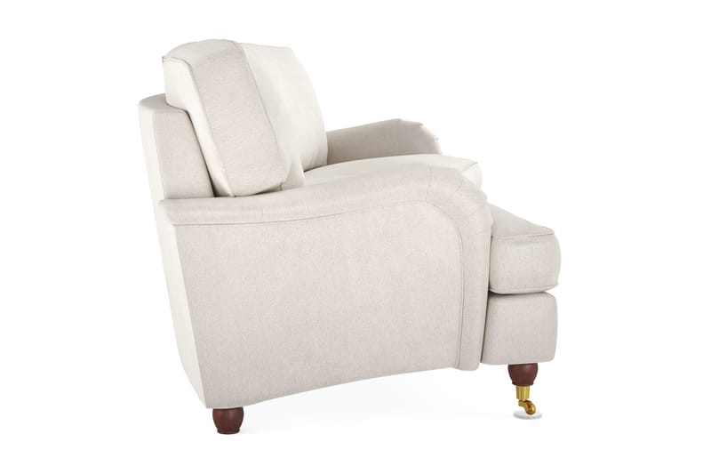 Howard Lyx 4-seters Svunget Fløyelssofa - Kremhvit - Møbler - Sofaer - Howard sofa