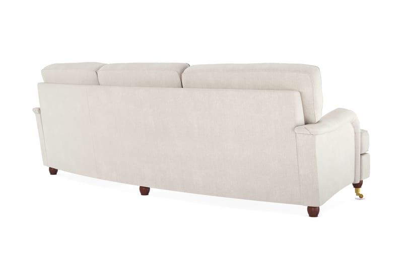 Howard Lyx 4-seters Svunget Fløyelssofa - Kremhvit - Møbler - Sofaer - Howard sofa
