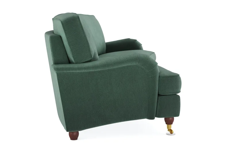 Howard Lyx 4-seters Svunget Fløyelssofa - Mørk grønn - Møbler - Sofaer - Howard sofa