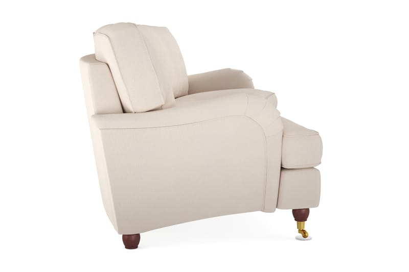 Howard Lyx 4-seters Svunget Manchestersofa - Beige - Møbler - Sofaer - Howard sofa