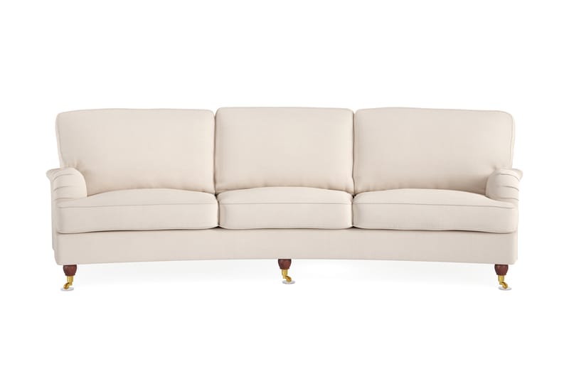 Howard Lyx 4-seters Svunget Manchestersofa - Beige - Møbler - Sofaer - Howard sofa