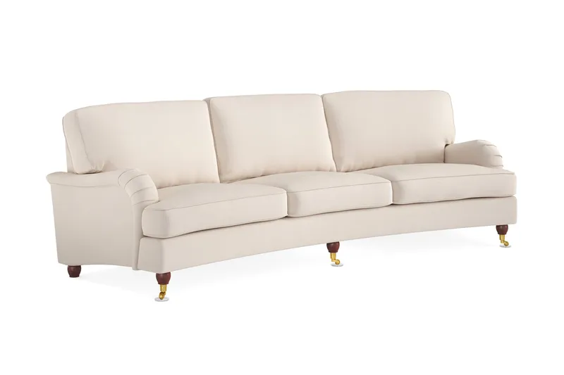 Howard Lyx 4-seters Svunget Manchestersofa - Beige - Møbler - Sofaer - Howard sofa