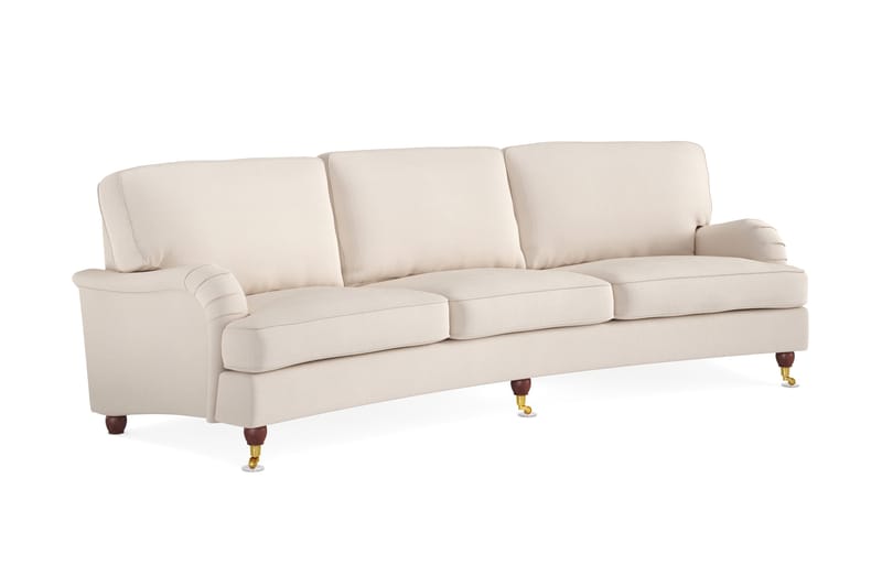 Howard Lyx 4-seters Svunget Manchestersofa - Beige - Møbler - Sofaer - Howard sofa