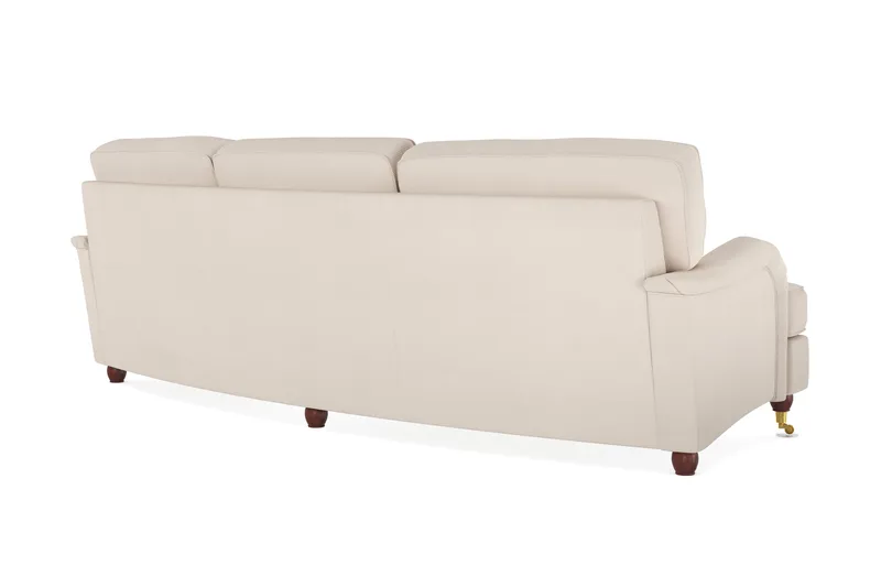 Howard Lyx 4-seters Svunget Manchestersofa - Beige - Møbler - Sofaer - Howard sofa