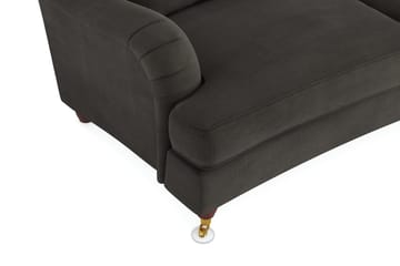Howard Lyx 4-seters Svunget Manchestersofa - Mørk grå - Møbler - Sofaer - Howard sofa