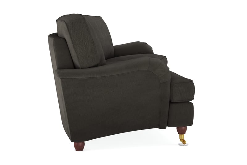 Howard Lyx 4-seters Svunget Manchestersofa - Mørk grå - Møbler - Sofaer - Howard sofa