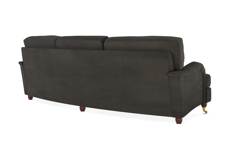 Howard Lyx 4-seters Svunget Manchestersofa - Mørk grå - Møbler - Sofaer - Howard sofa