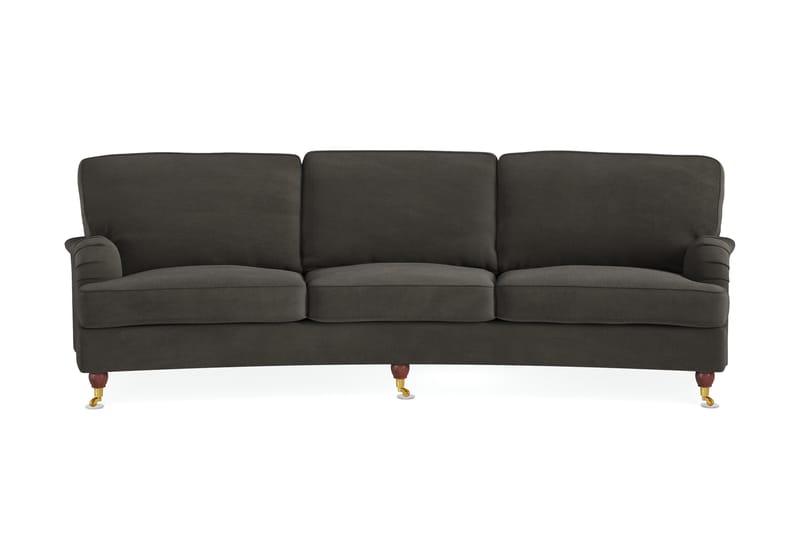 Howard Lyx 4-seters Svunget Manchestersofa - Mørk grå - Møbler - Sofaer - Howard sofa