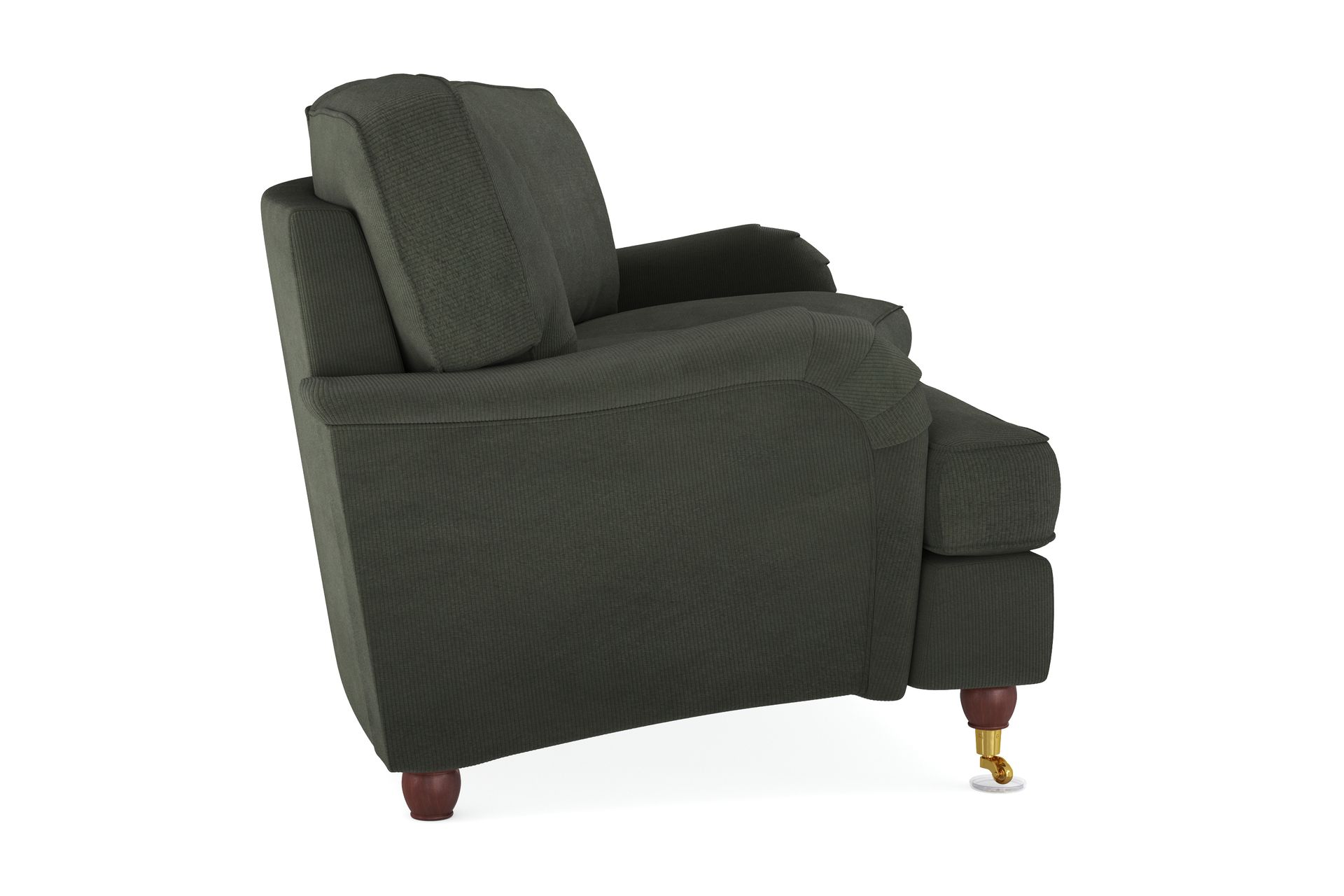 Howard Lyx 4-seters Svunget Manchestersofa - Mørk grønn - Møbler - Sofaer - Howard sofa