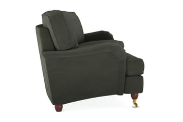 Howard Lyx 4-seters Svunget Manchestersofa - Mørk grønn - Møbler - Sofaer - Howard sofa