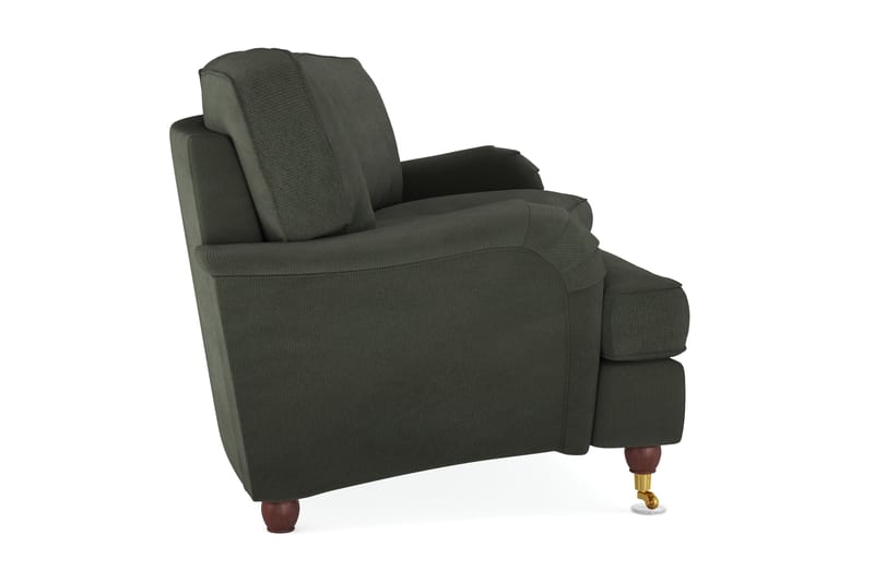 Howard Lyx 4-seters Svunget Manchestersofa - Mørk grønn - Møbler - Sofaer - Howard sofa