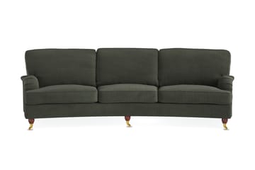 Howard Lyx 4-seters Svunget Manchestersofa - Mørk grønn - Møbler - Sofaer - Howard sofa
