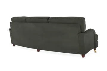 Howard Lyx 4-seters Svunget Manchestersofa - Mørk grønn - Møbler - Sofaer - Howard sofa