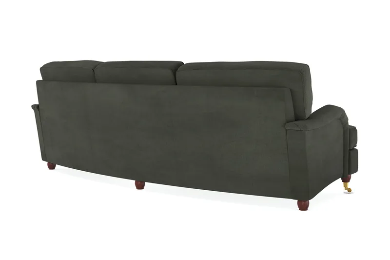 Howard Lyx 4-seters Svunget Manchestersofa - Mørk grønn - Møbler - Sofaer - Howard sofa