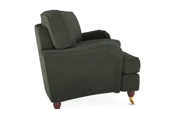 Howard Lyx 4-seters Svunget Manchestersofa - Mørk grønn - Møbler - Sofaer - Howard sofa
