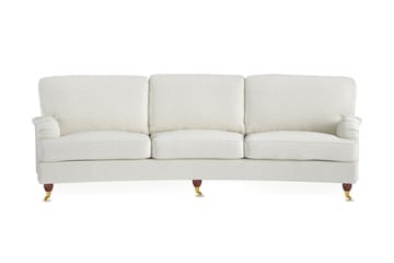 Howard Lyx 4-seters Svunget Sofa i Bouclé - Hvit - Møbler - Sofaer - Howard sofa