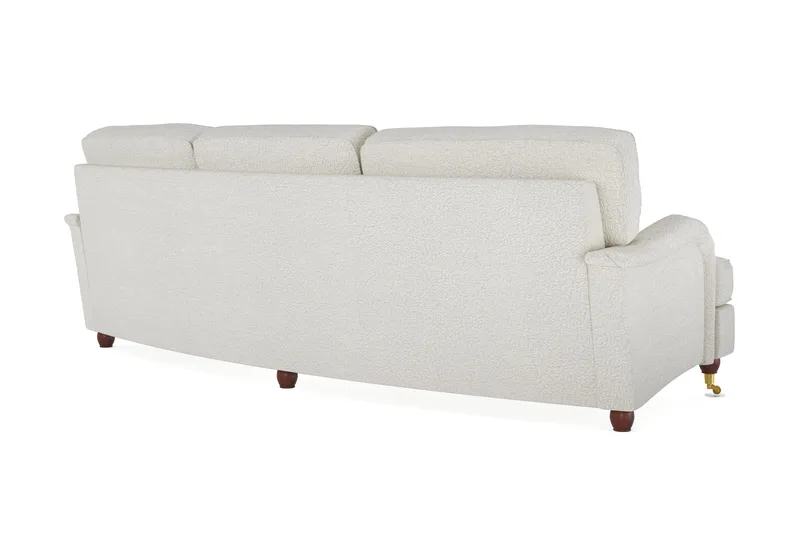 Howard Lyx 4-seters Svunget Sofa i Bouclé - Hvit - Møbler - Sofaer - Howard sofa