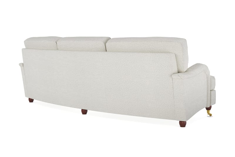 Howard Lyx 4-seters Svunget Sofa i Bouclé - Hvit - Møbler - Sofaer - Howard sofa
