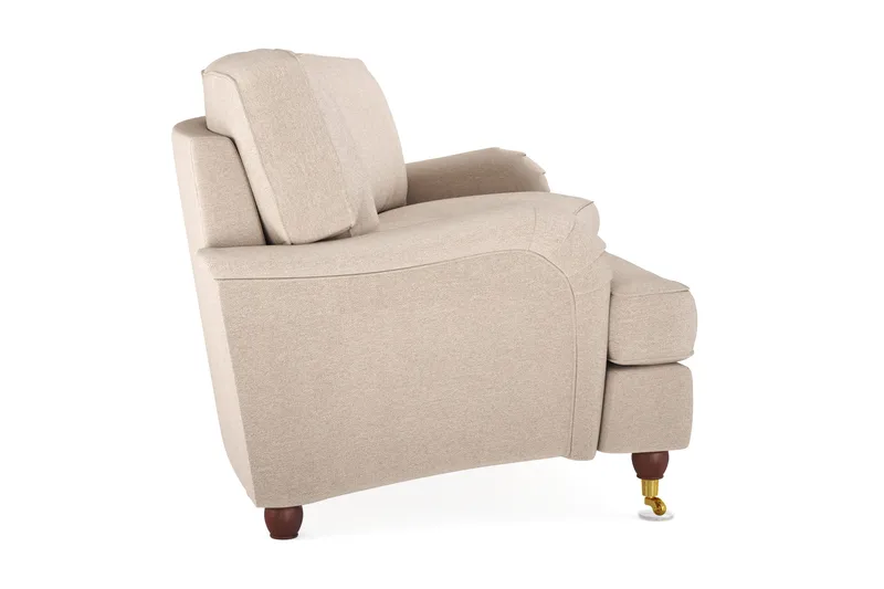Howard Lyx 4-seters Svunget Stoffsofa - Beige - Møbler - Sofaer - Howard sofa