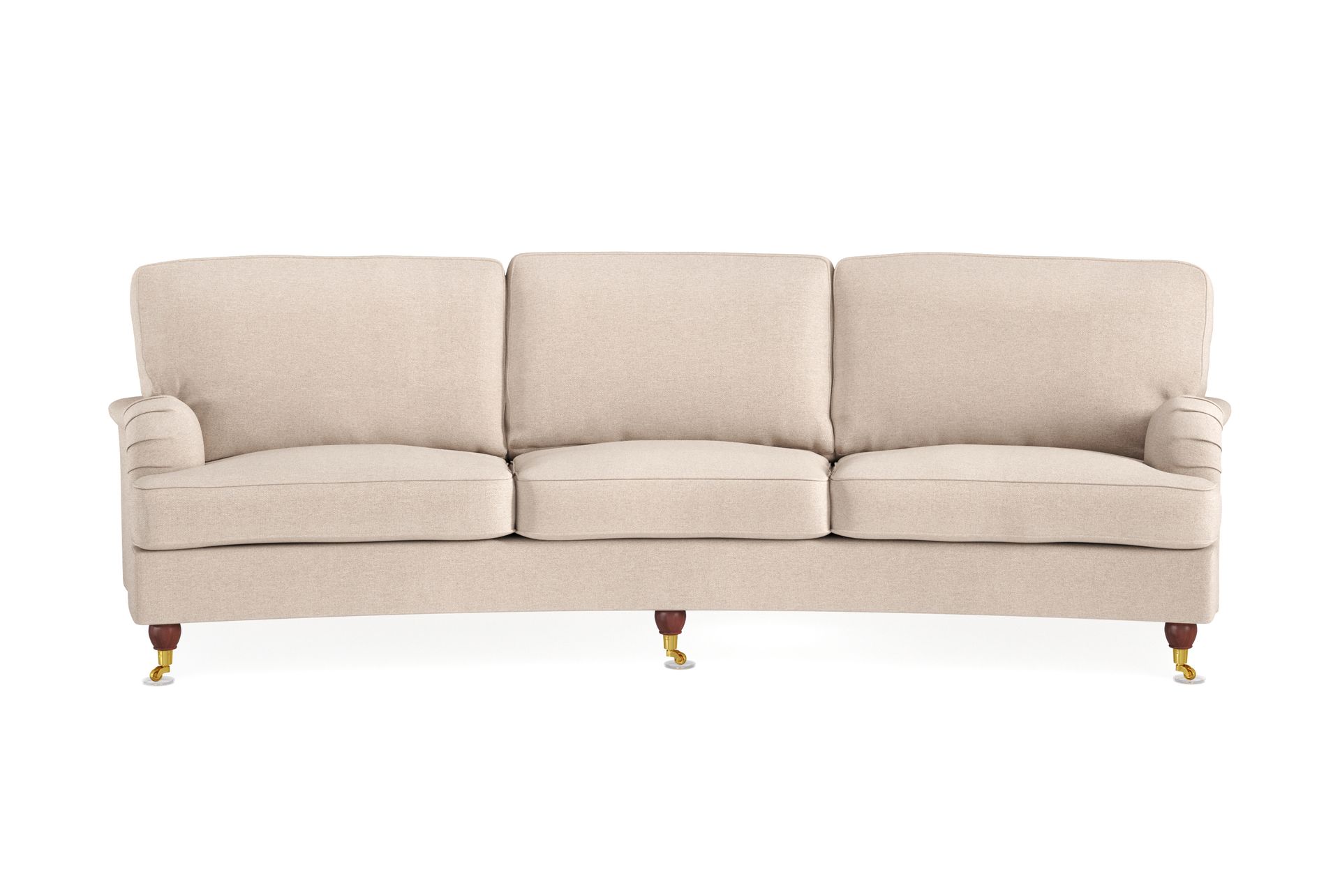 Howard Lyx 4-seters Svunget Stoffsofa - Beige - Møbler - Sofaer - Howard sofa