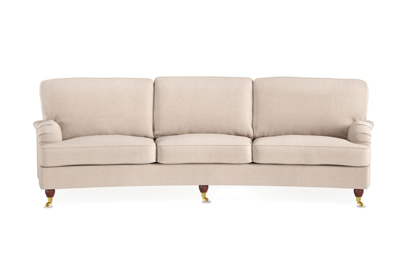 Howard Lyx 4-seters Svunget Stoffsofa - Beige - Møbler - Sofaer - Howard sofa