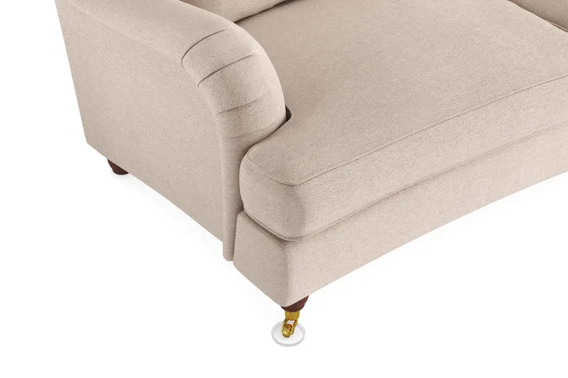 Howard Lyx 4-seters Svunget Stoffsofa - Beige - Møbler - Sofaer - Howard sofa