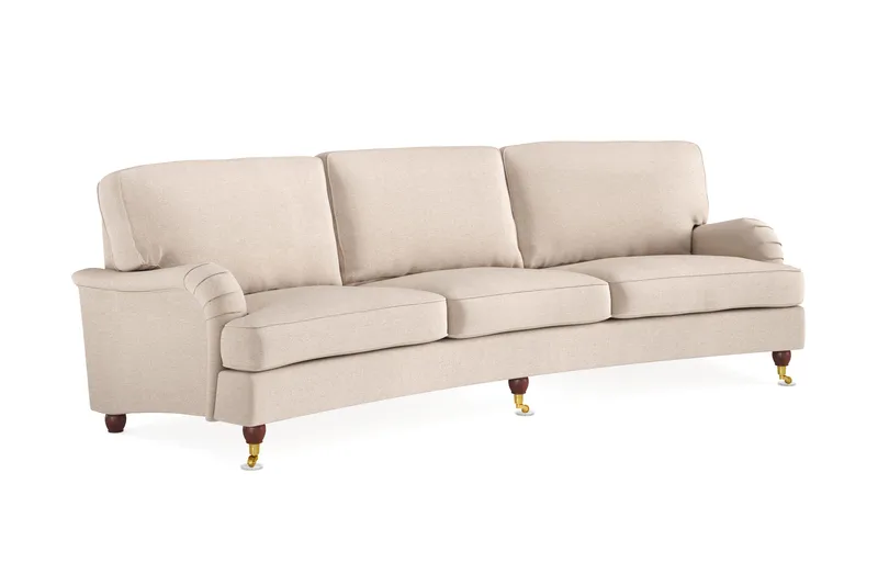 Howard Lyx 4-seters Svunget Stoffsofa - Beige - Møbler - Sofaer - Howard sofa