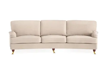 Howard Lyx 4-seters Svunget Stoffsofa - Beige - Møbler - Sofaer - Howard sofa