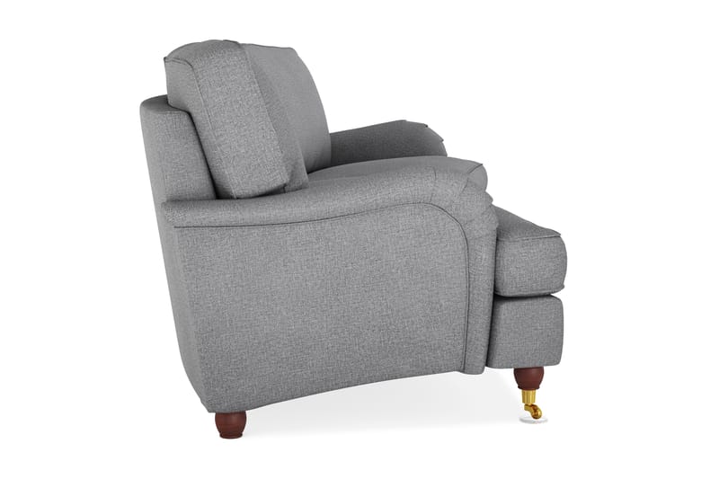 Howard Lyx 4-seters Svunget Stoffsofa - Lys grå - Møbler - Sofaer - Howard sofa