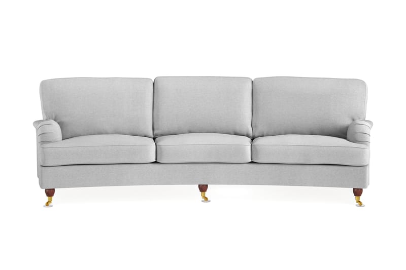 Howard Lyx 4-seters Svunget Stoffsofa - Lys grå - Møbler - Sofaer - Howard sofa