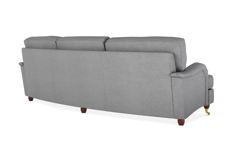 Howard Lyx 4-seters Svunget Stoffsofa - Lys grå - Møbler - Sofaer - Howard sofa