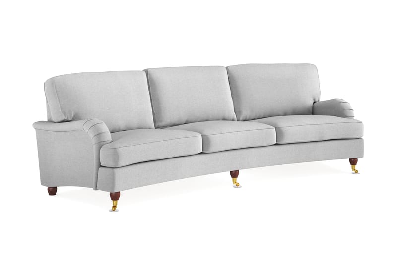 Howard Lyx 4-seters Svunget Stoffsofa - Lys grå - Møbler - Sofaer - Howard sofa