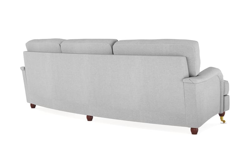 Howard Lyx 4-seters Svunget Stoffsofa - Lys grå - Møbler - Sofaer - Howard sofa