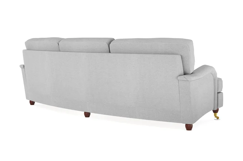 Howard Lyx 4-seters Svunget Stoffsofa - Lys grå - Møbler - Sofaer - Howard sofa